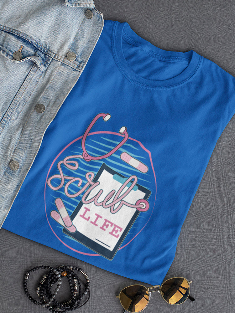 Scrub Life Stethoscope Design Women's T-Shirt