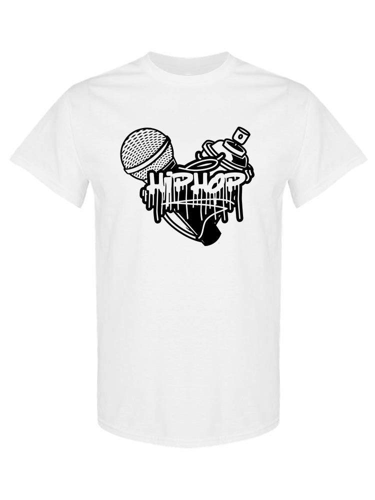 Hip Hop Microphone And Spray T-shirt -SPIdeals Designs