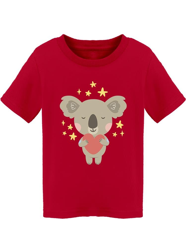 Koala With A Heart And Stars Tee Toddler's -Image by Shutterstock