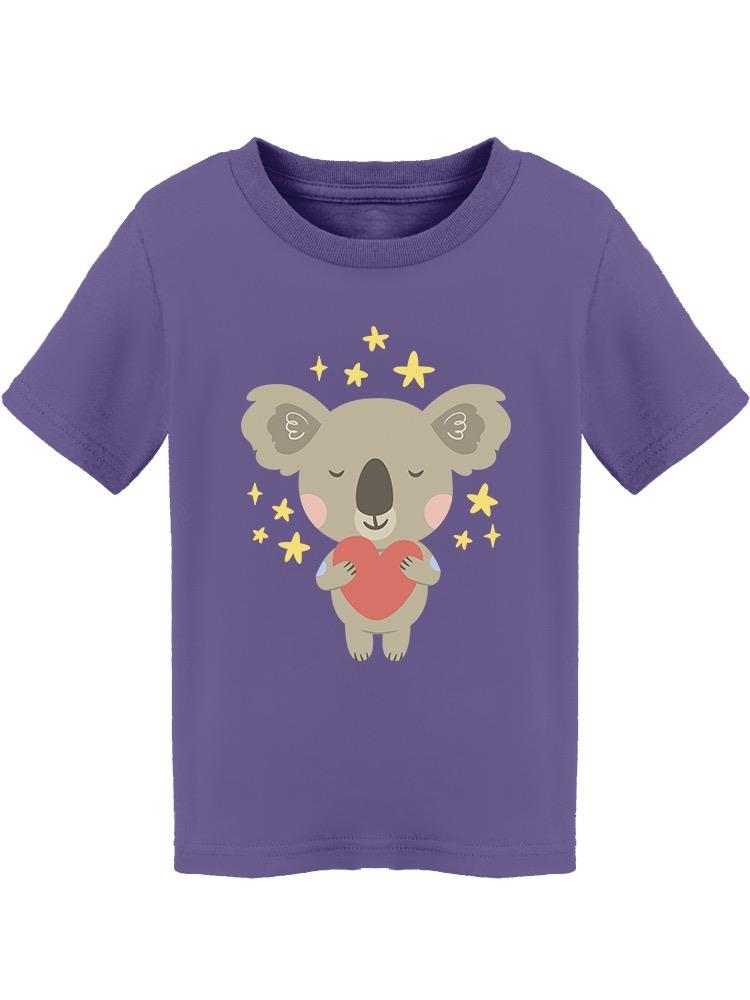 Koala With A Heart And Stars Tee Toddler's -Image by Shutterstock