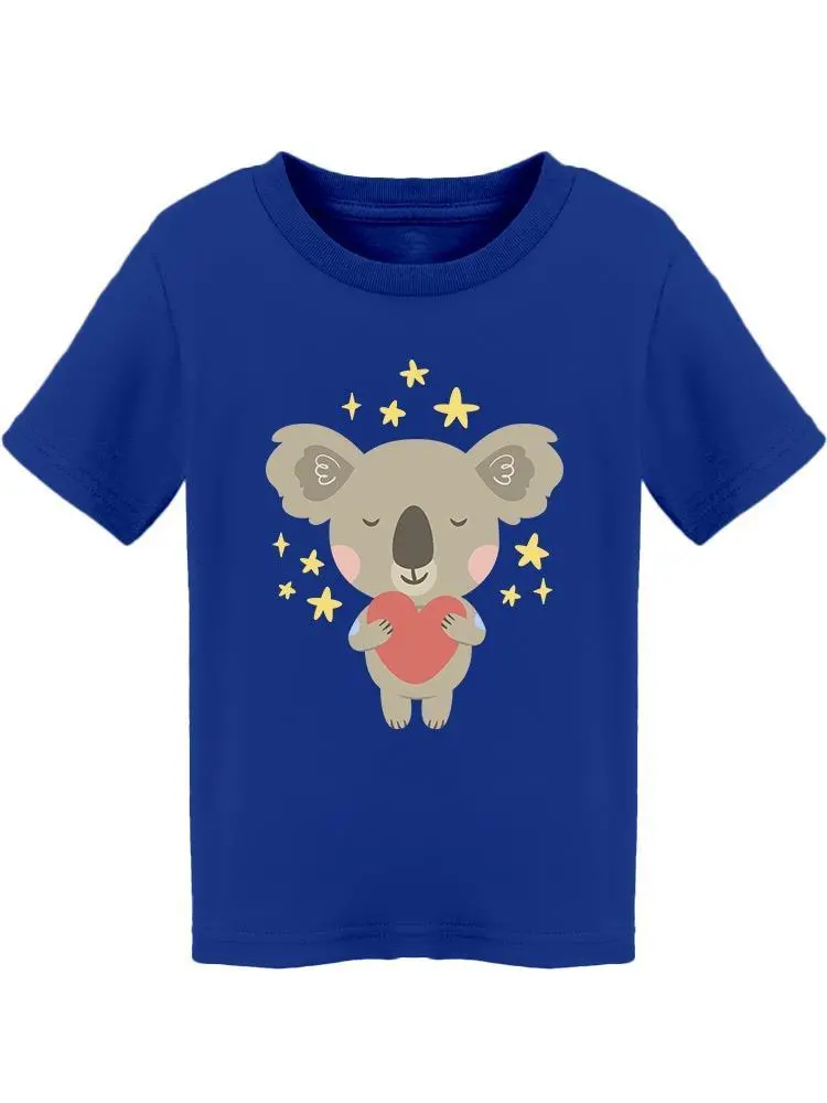 Koala With A Heart And Stars Tee Toddler's -Image by Shutterstock