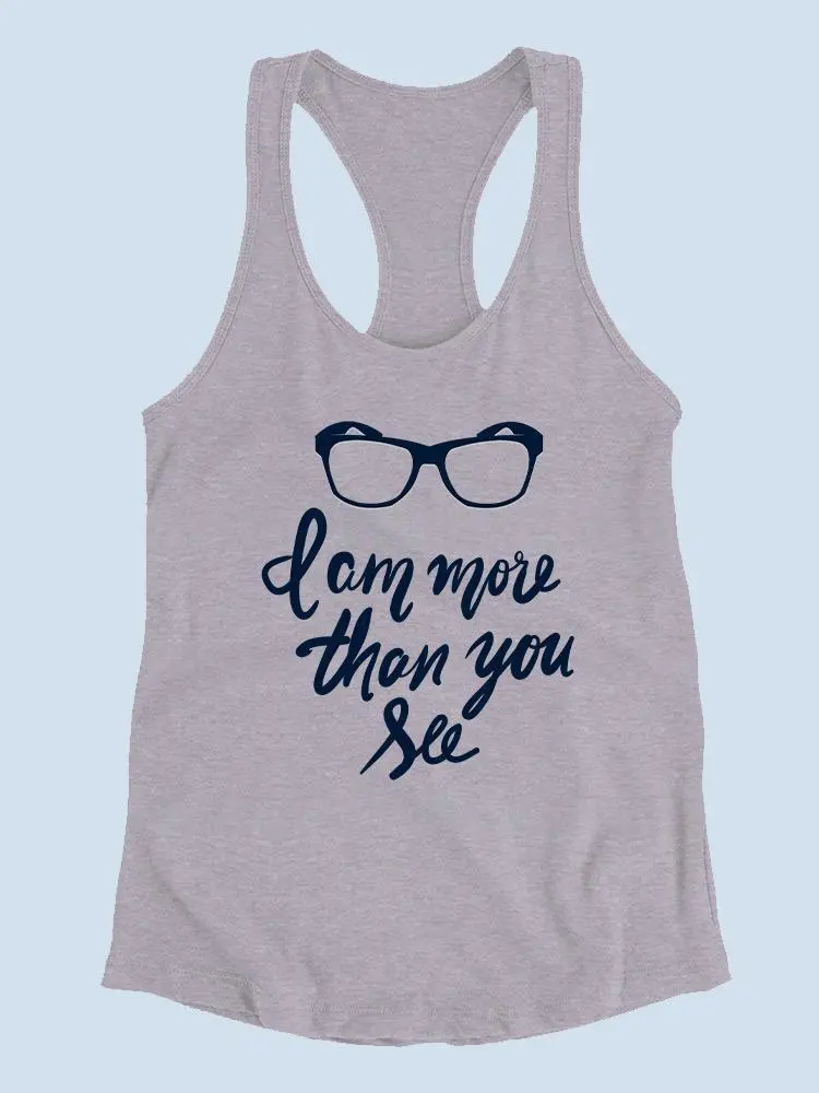 More Than You See Racerback Tank Women's -Image by Shutterstock
