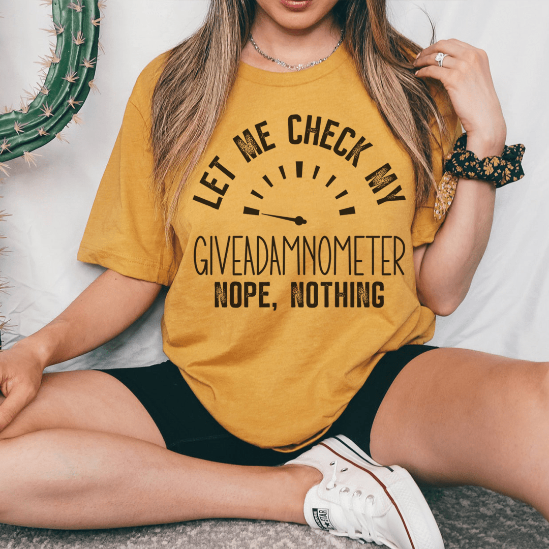 Giveadamnometer T-Shirt