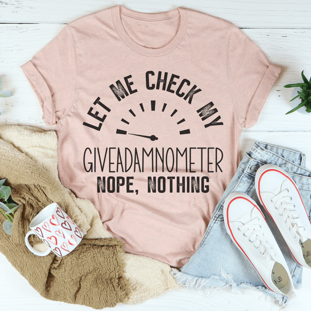 Giveadamnometer T-Shirt