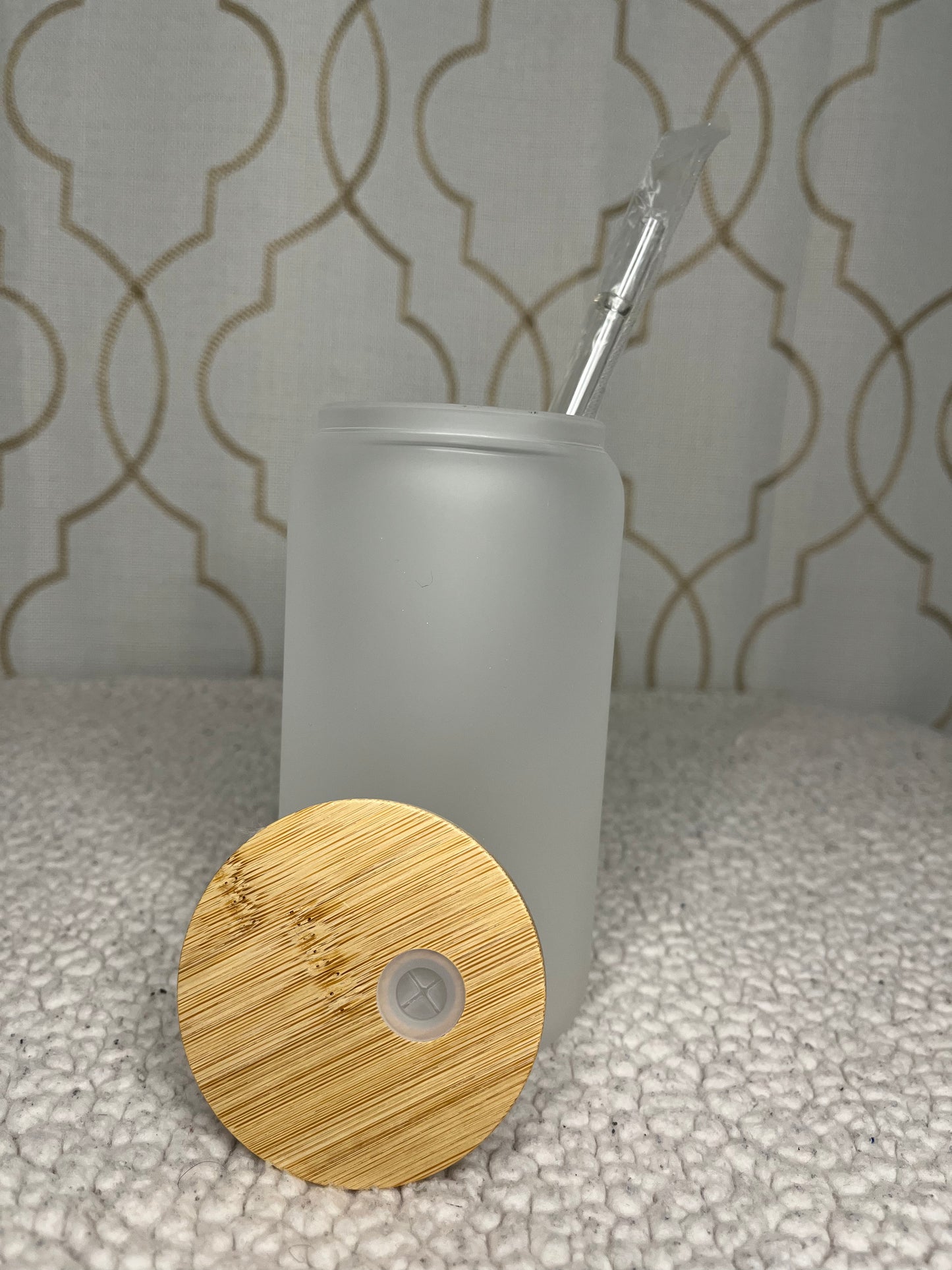 16oz Frosted Glass Sublimation Tumbler