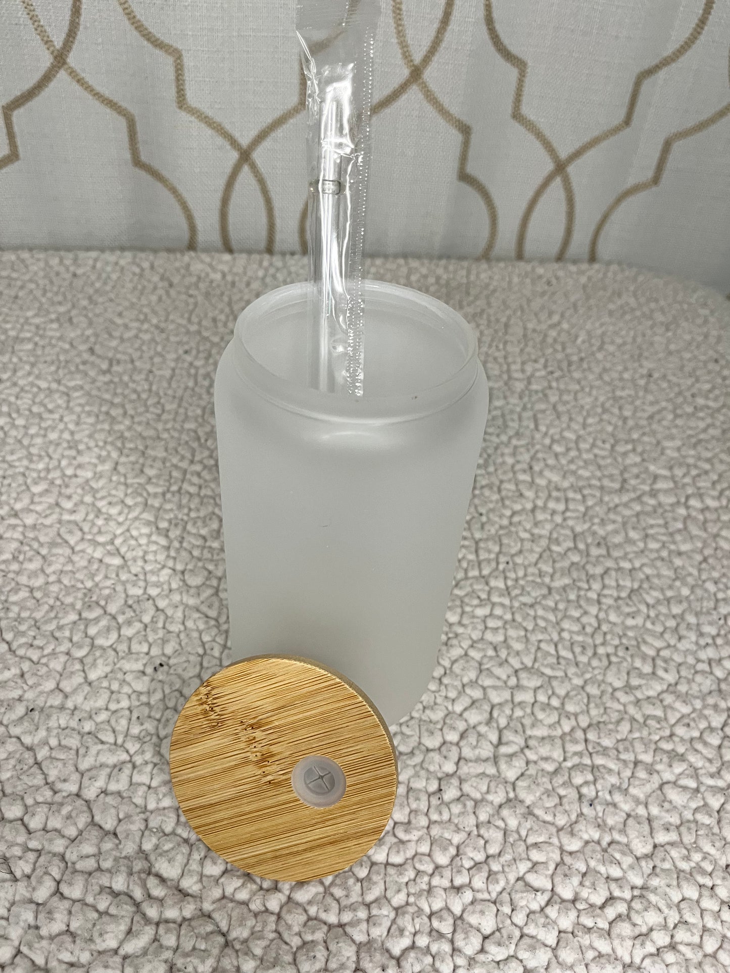 16oz Frosted Glass Sublimation Tumbler