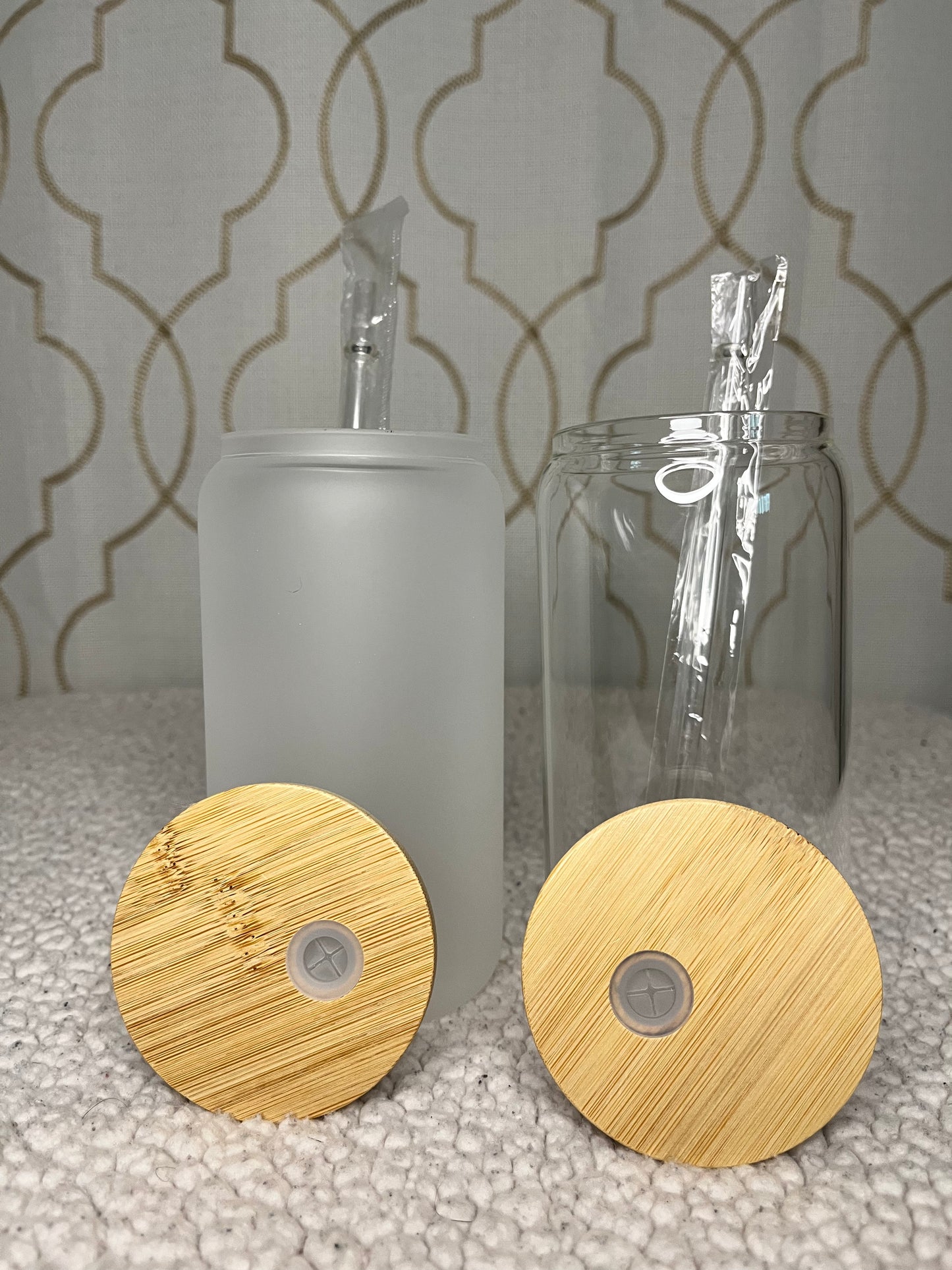 16oz Frosted Glass Sublimation Tumbler