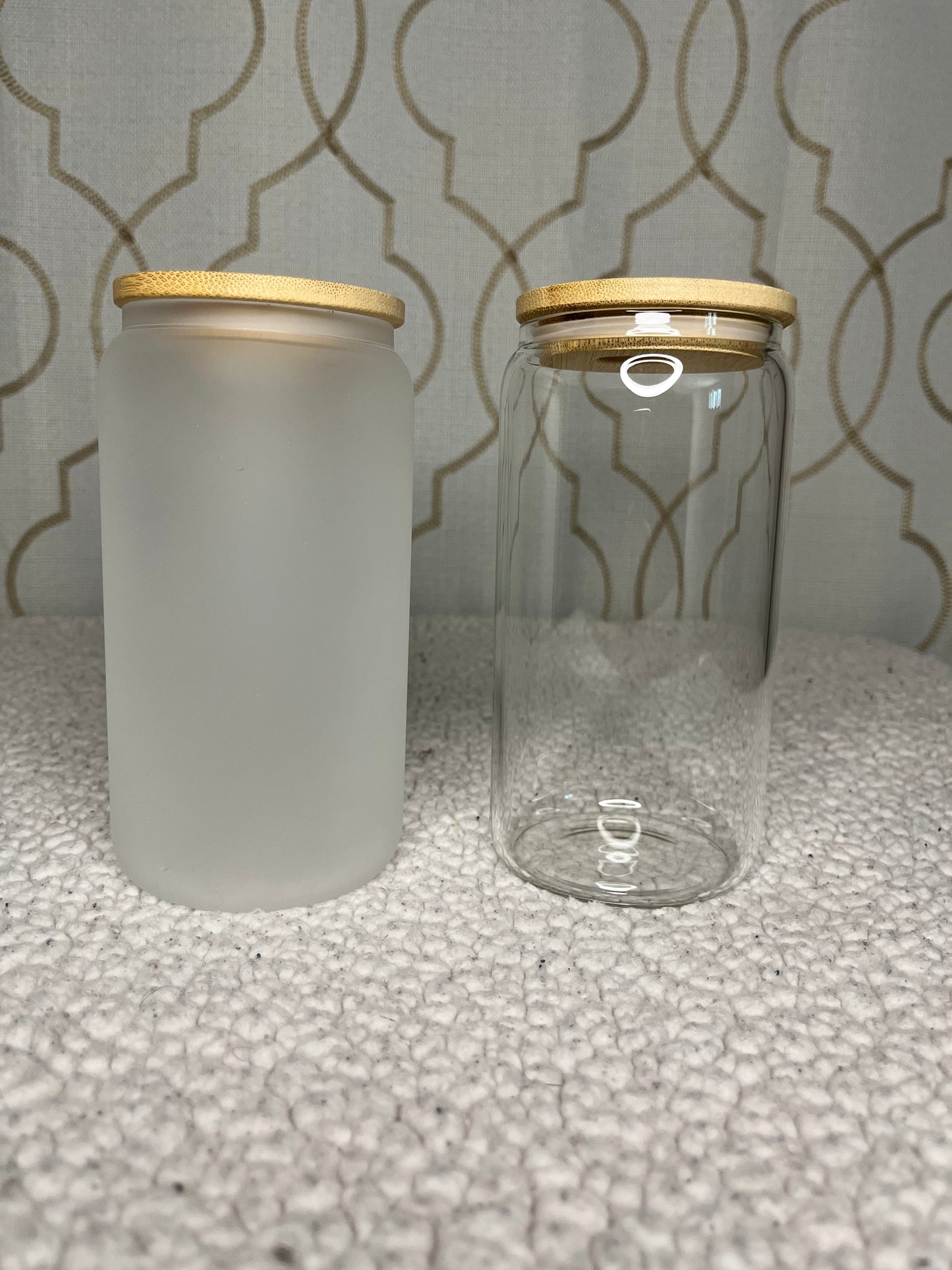 16oz Clear Glass Sublimation Tumbler