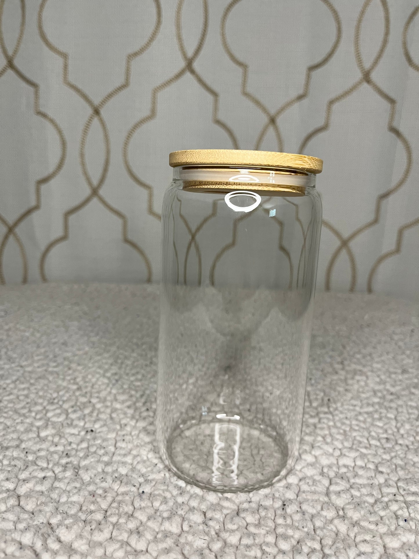 16oz Clear Glass Sublimation Tumbler