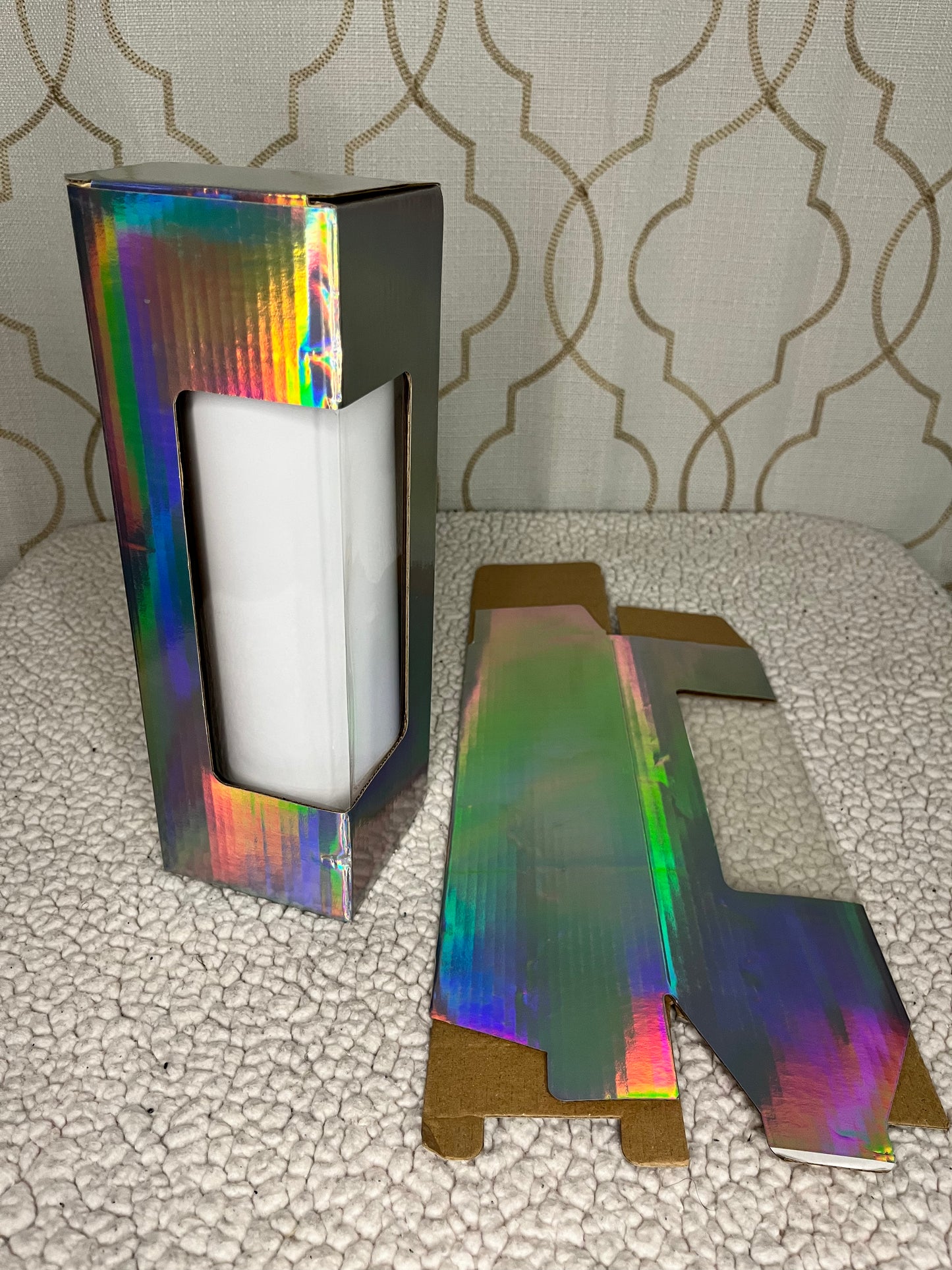Holographic Tumbler Display Window Box
