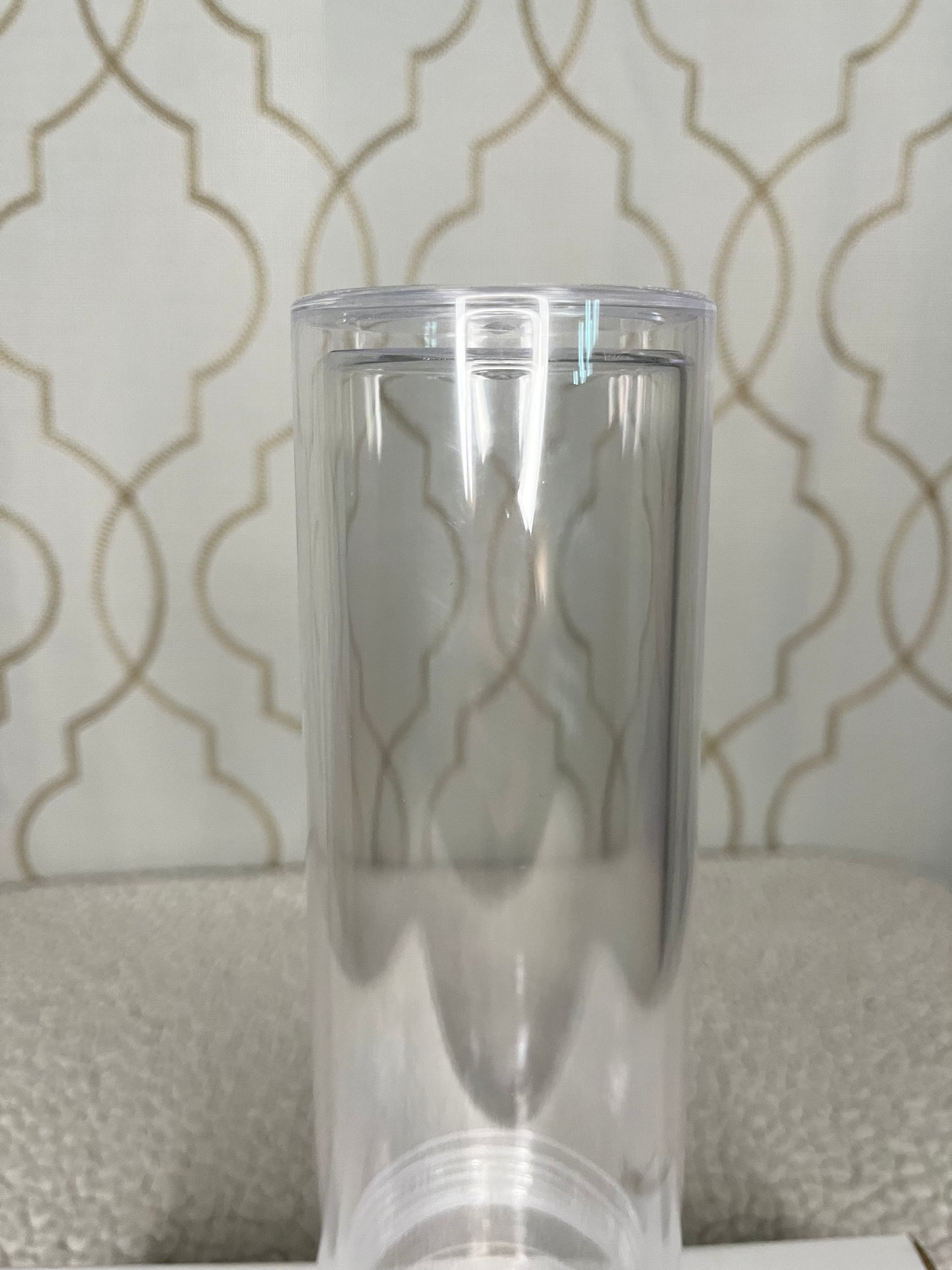 16oz Clear Acrylic Skinny Tumbler