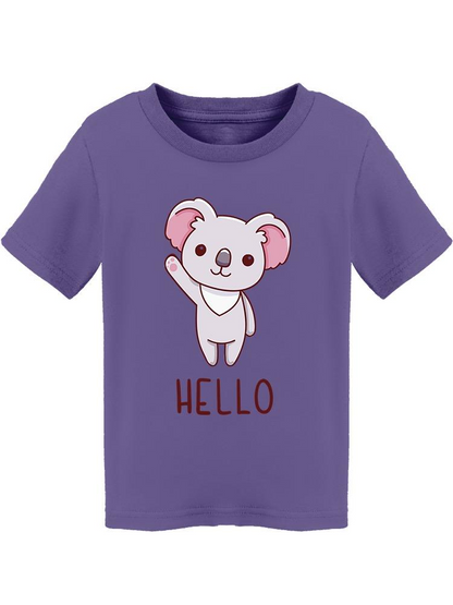 Koala Waving Paw Tee Toddler's -Image by Shutterstock