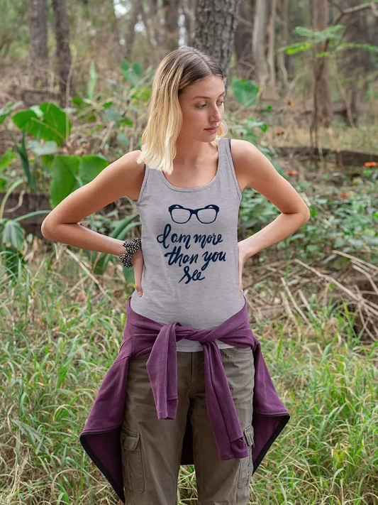 More Than You See Racerback Tank Women's -Image by Shutterstock
